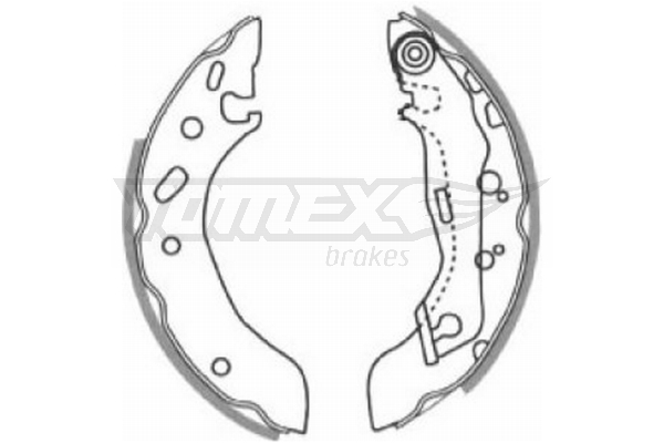 Sada brzdových čeľustí TOMEX Brakes